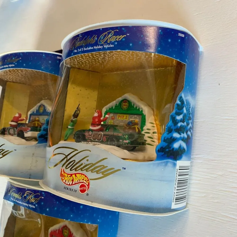 1998 Hot Wheels Holiday Series IV Kringle's Kart lot of 3 of 3